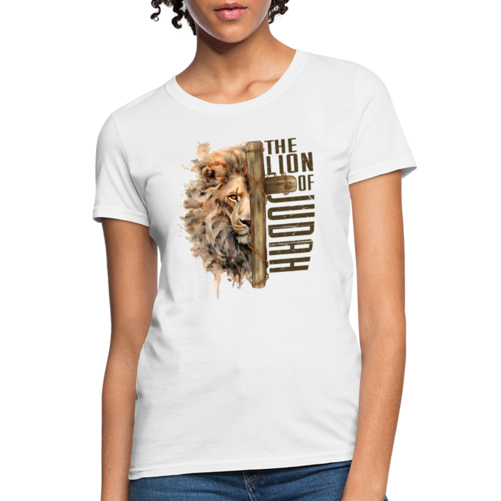 The Lion of Judah Women's T-Shirt - white