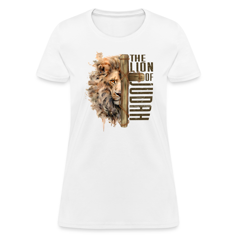 The Lion of Judah Women's T-Shirt - white