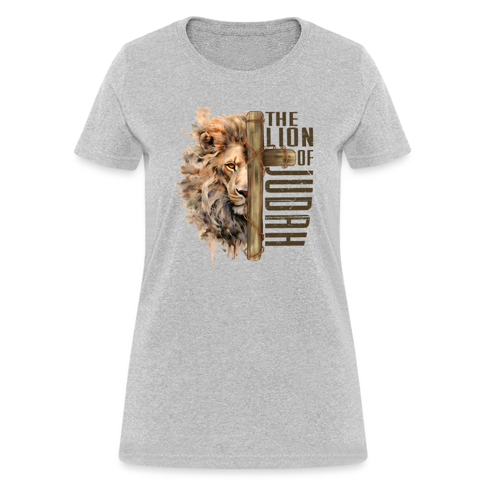 The Lion of Judah Women's T-Shirt - heather gray