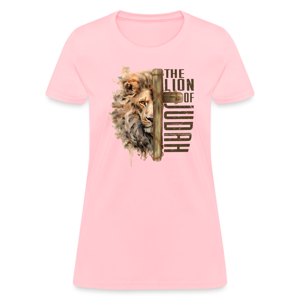 The Lion of Judah Women's T-Shirt - pink