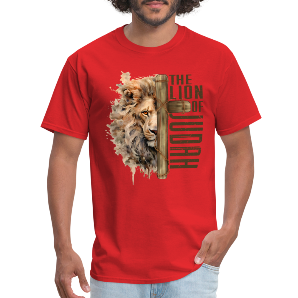 The Lion of Judah T-Shirt - red