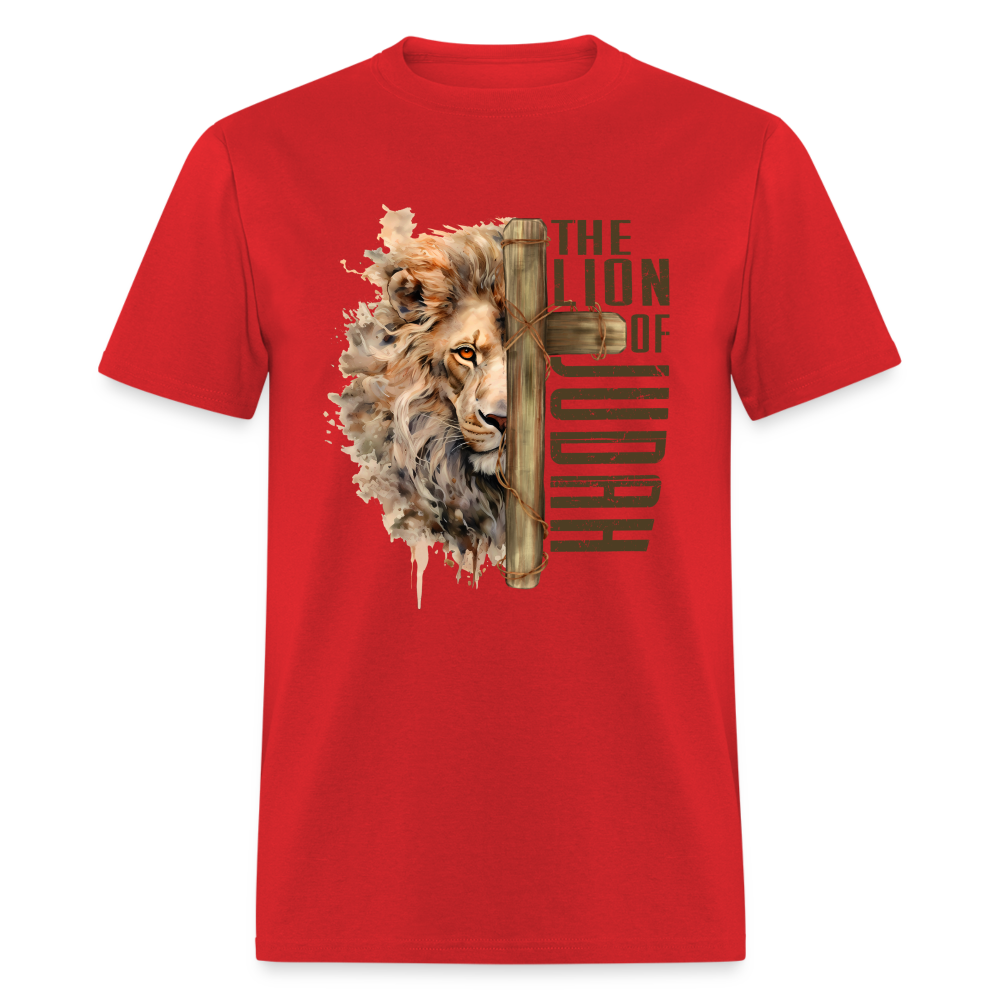 The Lion of Judah T-Shirt - red