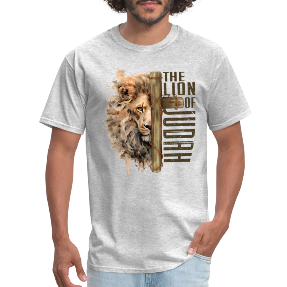 The Lion of Judah T-Shirt - heather gray