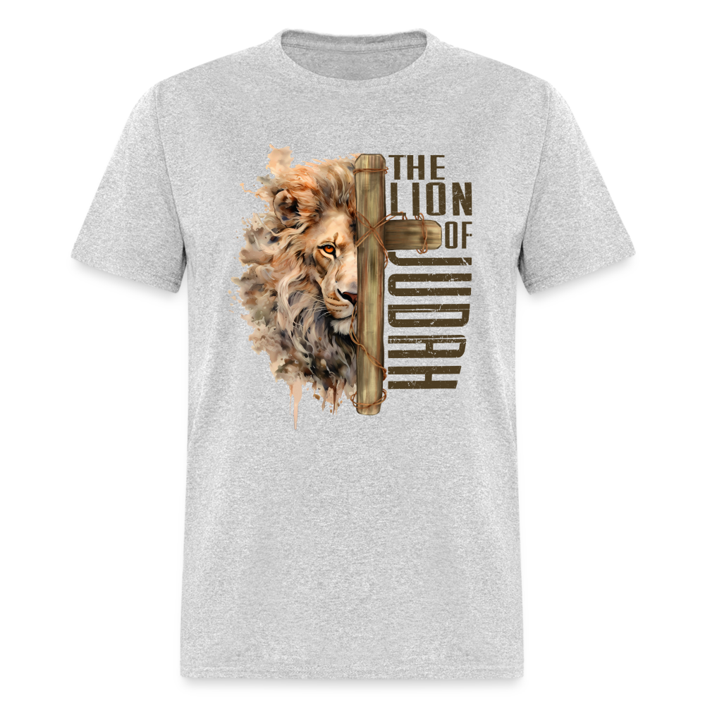 The Lion of Judah T-Shirt - heather gray