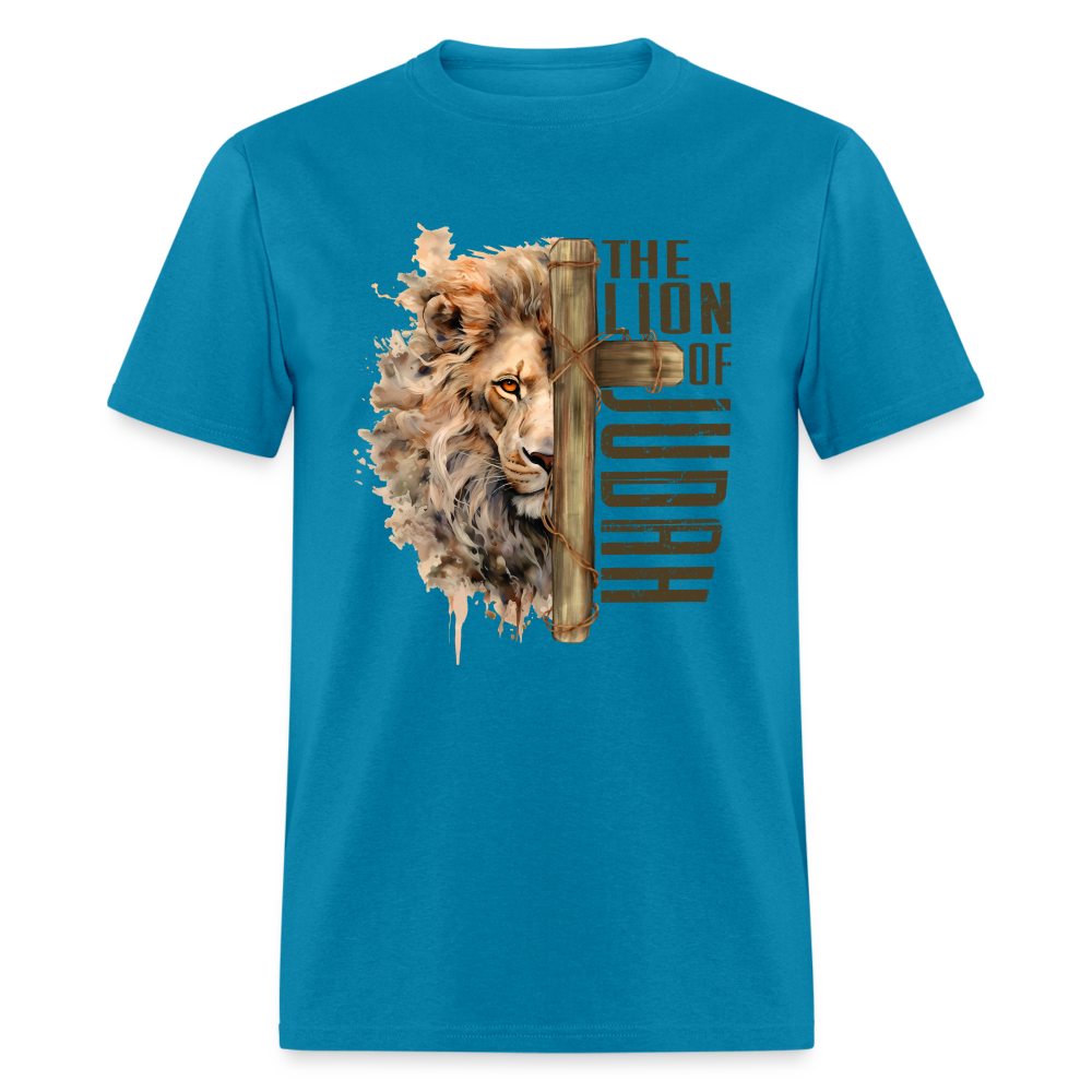 The Lion of Judah T-Shirt - turquoise