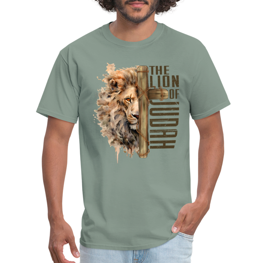 The Lion of Judah T-Shirt - sage