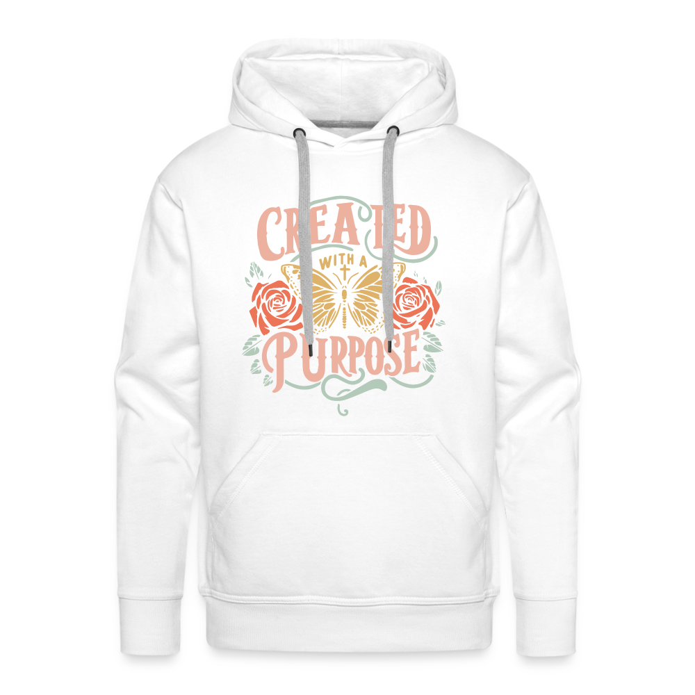 Created with a Purpose Men’s Premium Hoodie - white