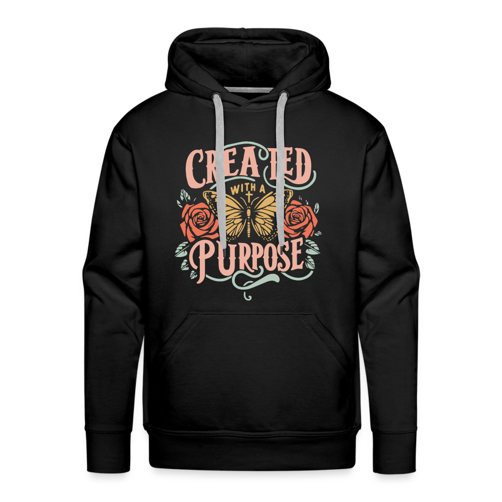 Created with a Purpose Men’s Premium Hoodie - black