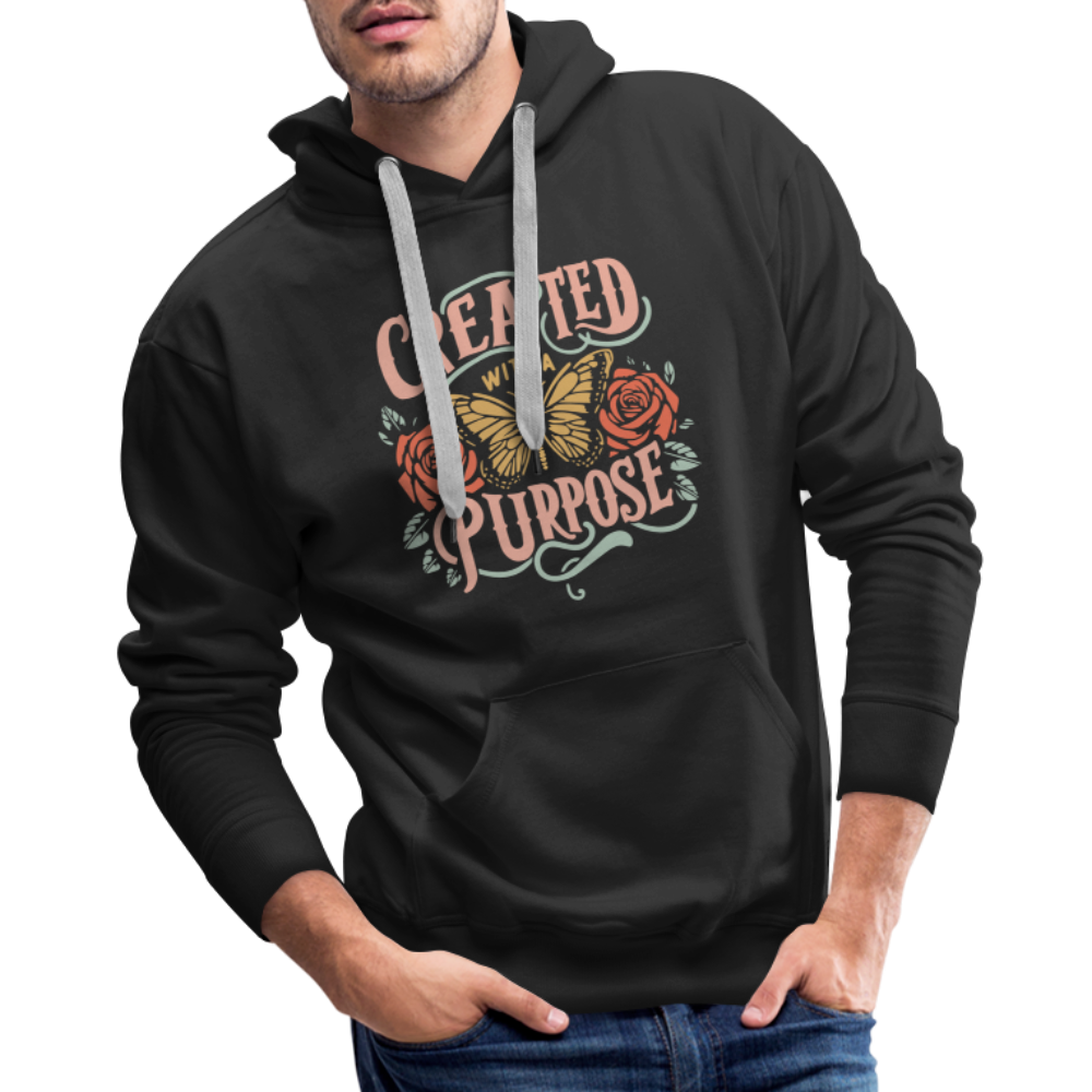 Created with a Purpose Men’s Premium Hoodie - black