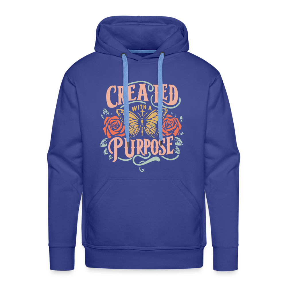 Created with a Purpose Men’s Premium Hoodie - royal blue