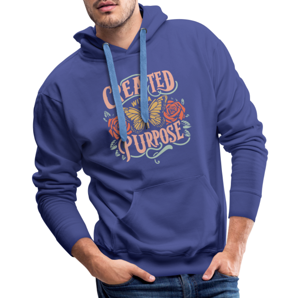 Created with a Purpose Men’s Premium Hoodie - royal blue