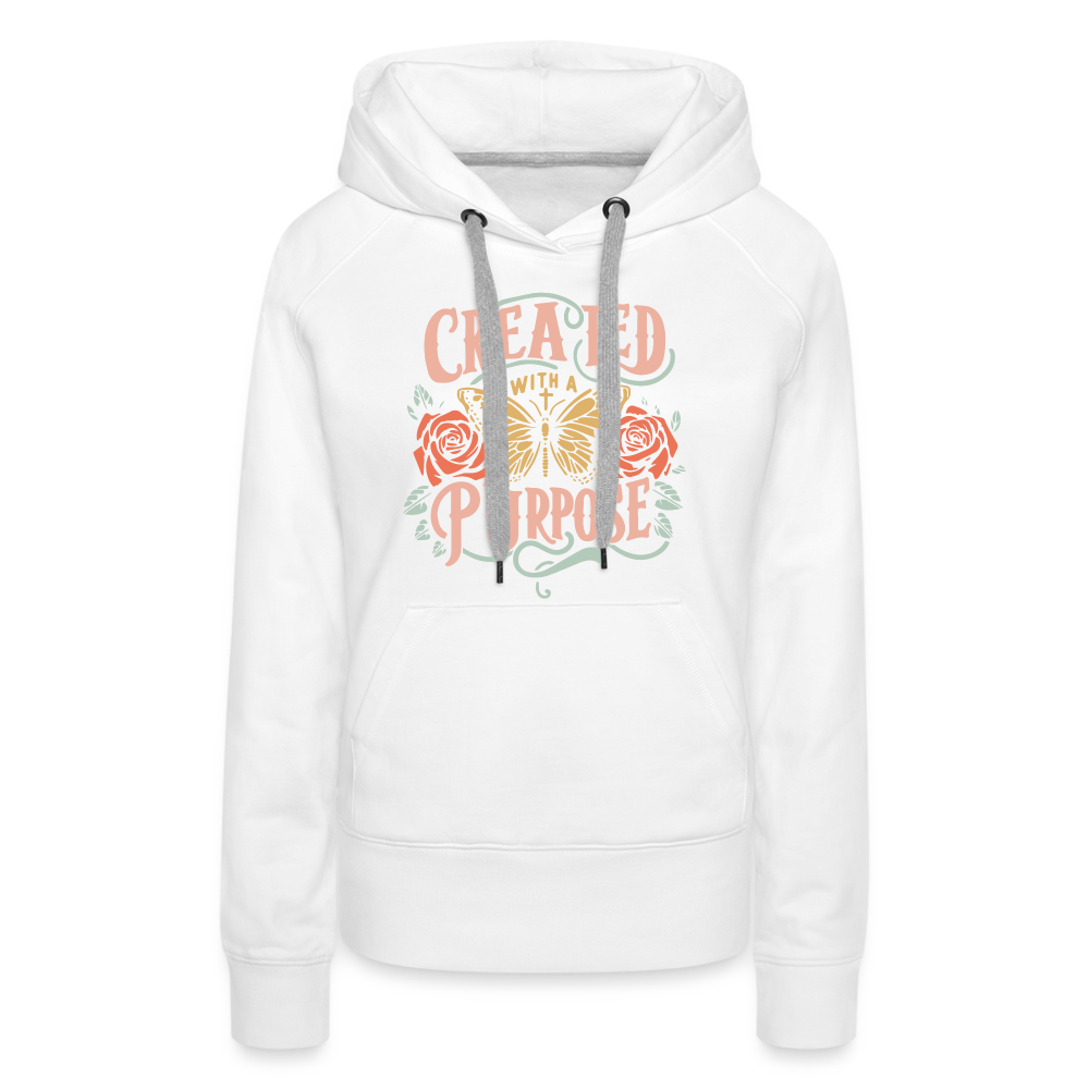 Created with a Purpose Women’s Premium Hoodie - white