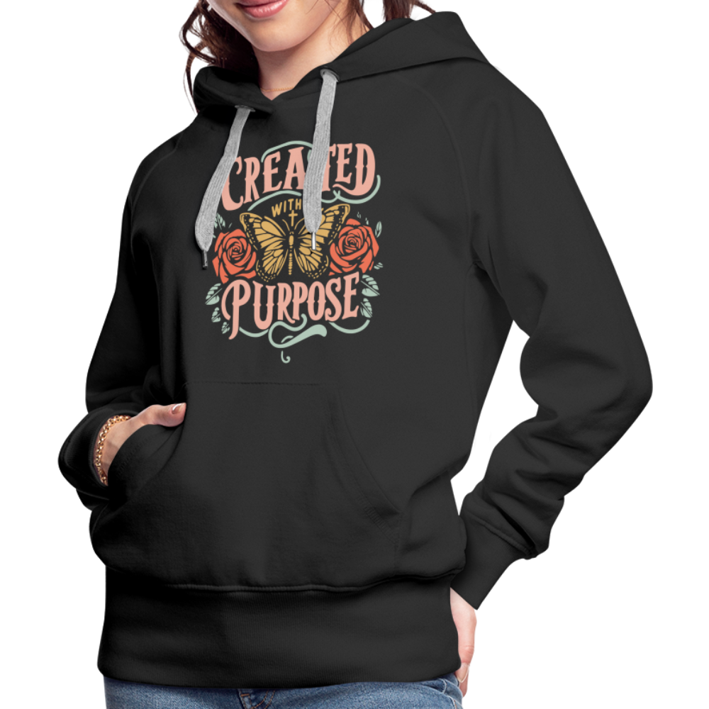 Created with a Purpose Women’s Premium Hoodie - black