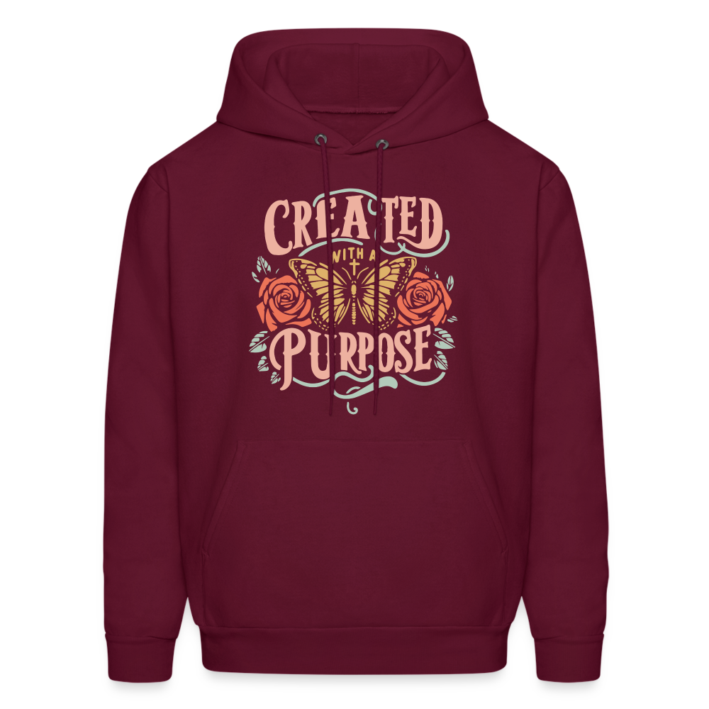 Created with a Purpose Unisex Hoodie - burgundy