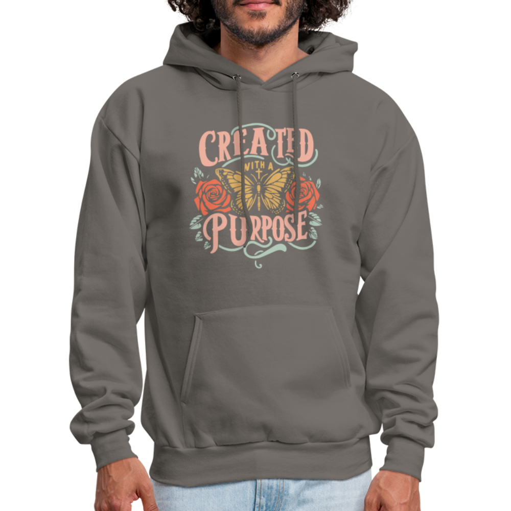 Created with a Purpose Unisex Hoodie - asphalt gray