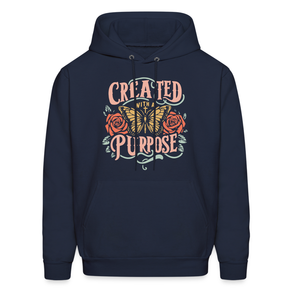 Created with a Purpose Unisex Hoodie - navy