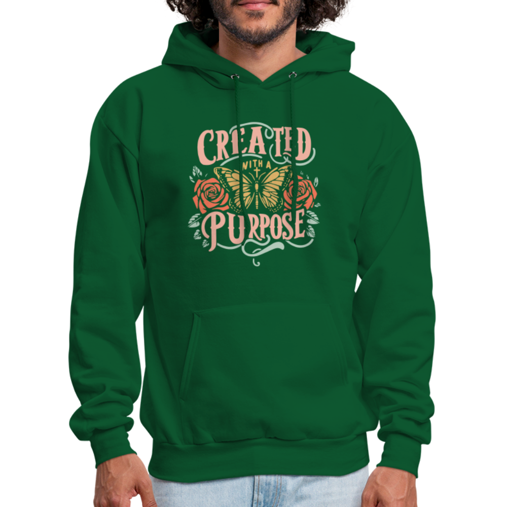 Created with a Purpose Unisex Hoodie - forest green