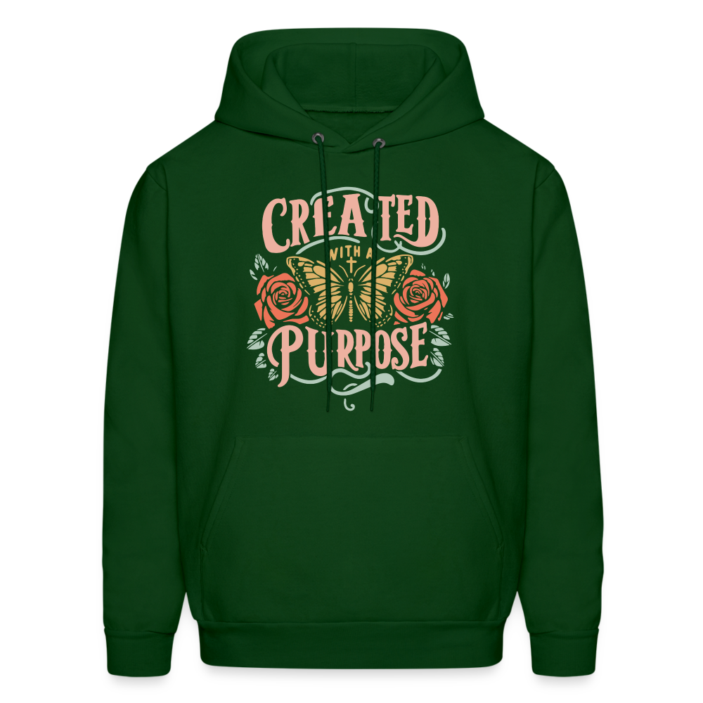 Created with a Purpose Unisex Hoodie - forest green