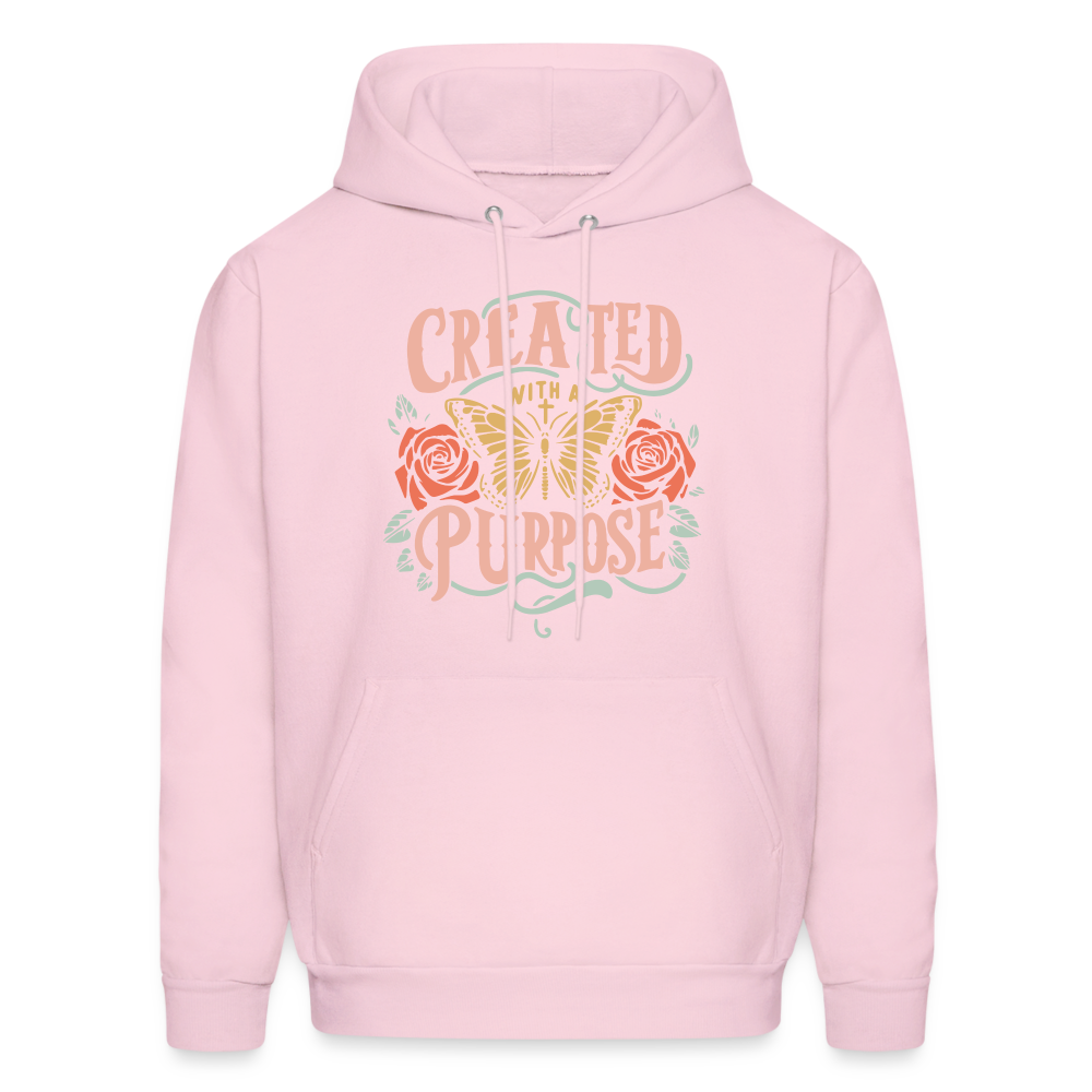 Created with a Purpose Unisex Hoodie - pale pink