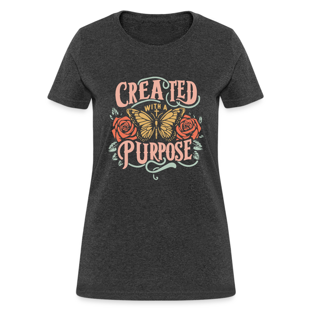 Created with a Purpose Women's T-Shirt - heather black