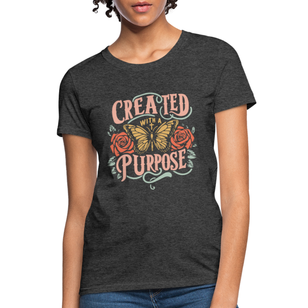 Created with a Purpose Women's T-Shirt - heather black