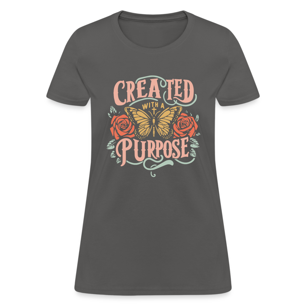 Created with a Purpose Women's T-Shirt - charcoal