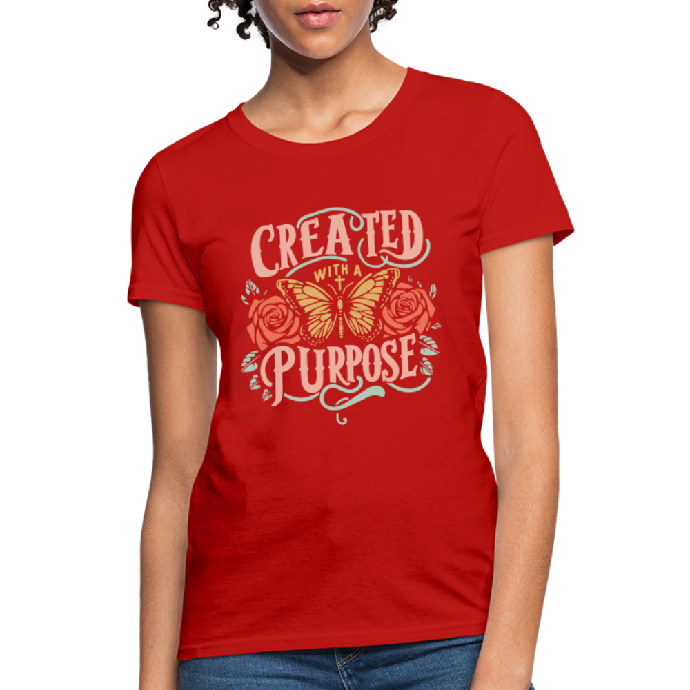 Created with a Purpose Women's T-Shirt - red