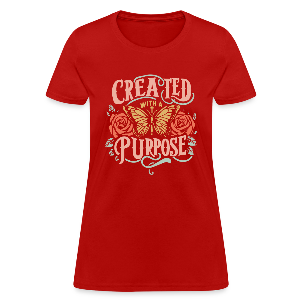 Created with a Purpose Women's T-Shirt - red