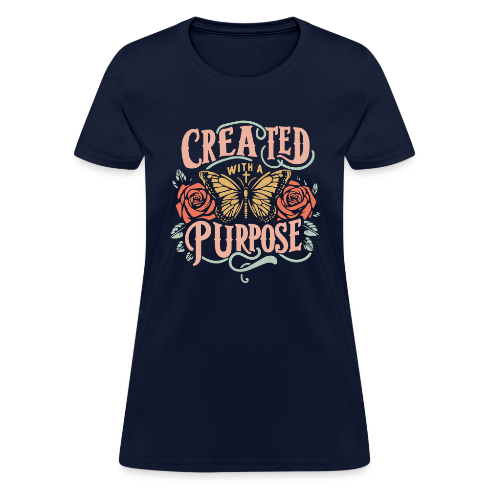 Created with a Purpose Women's T-Shirt - navy