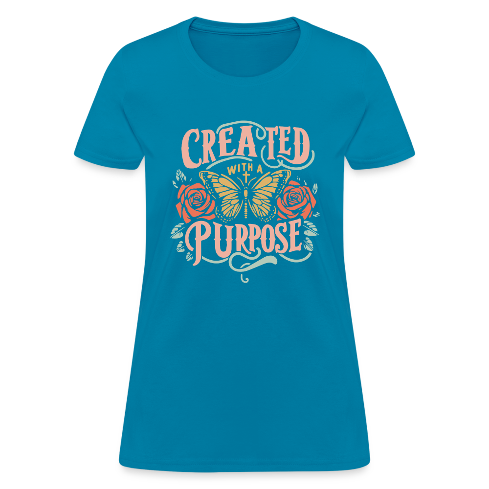 Created with a Purpose Women's T-Shirt - turquoise