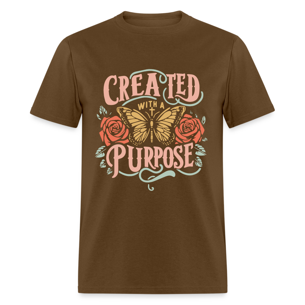 Created with a Purpose T-Shirt - brown