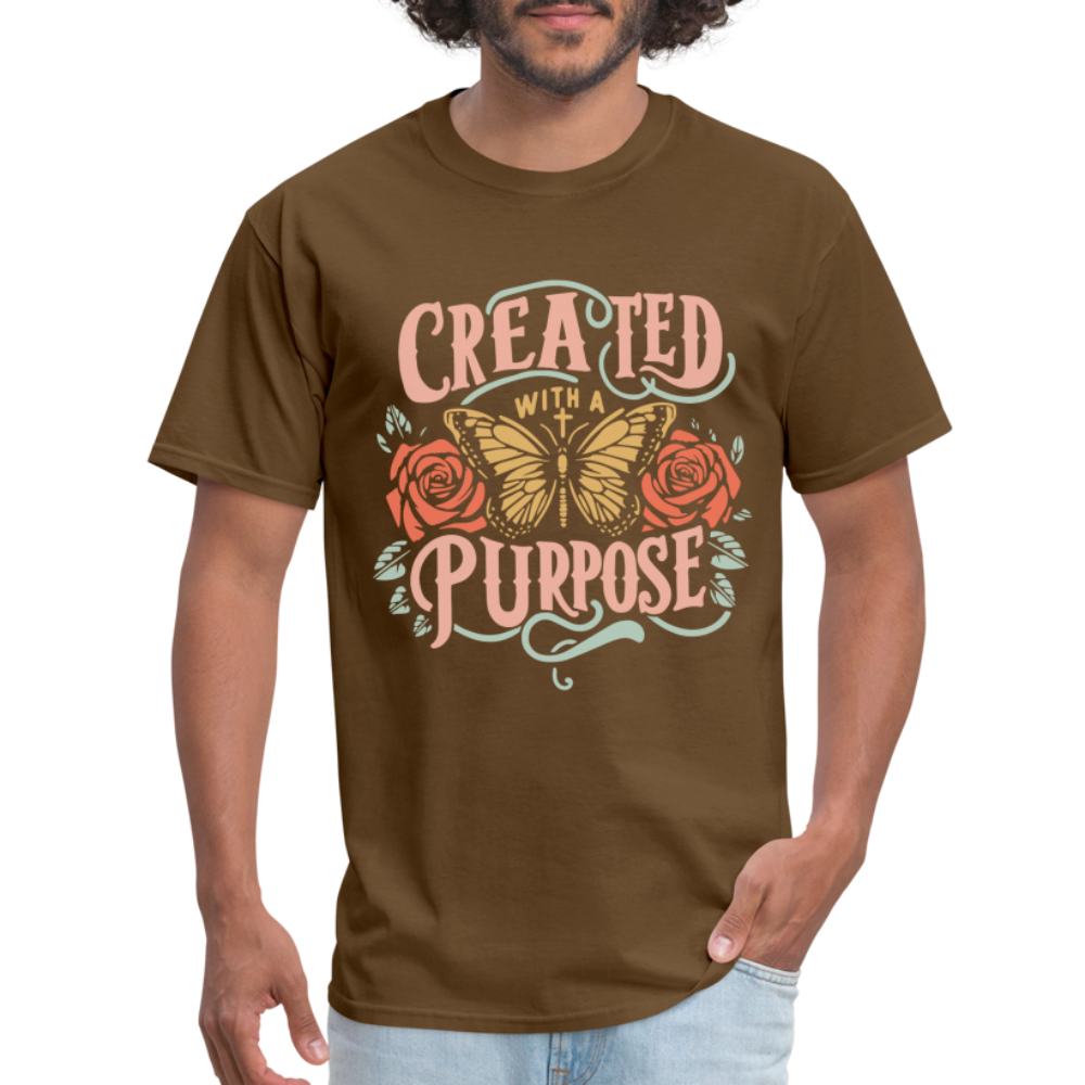 Created with a Purpose T-Shirt - brown