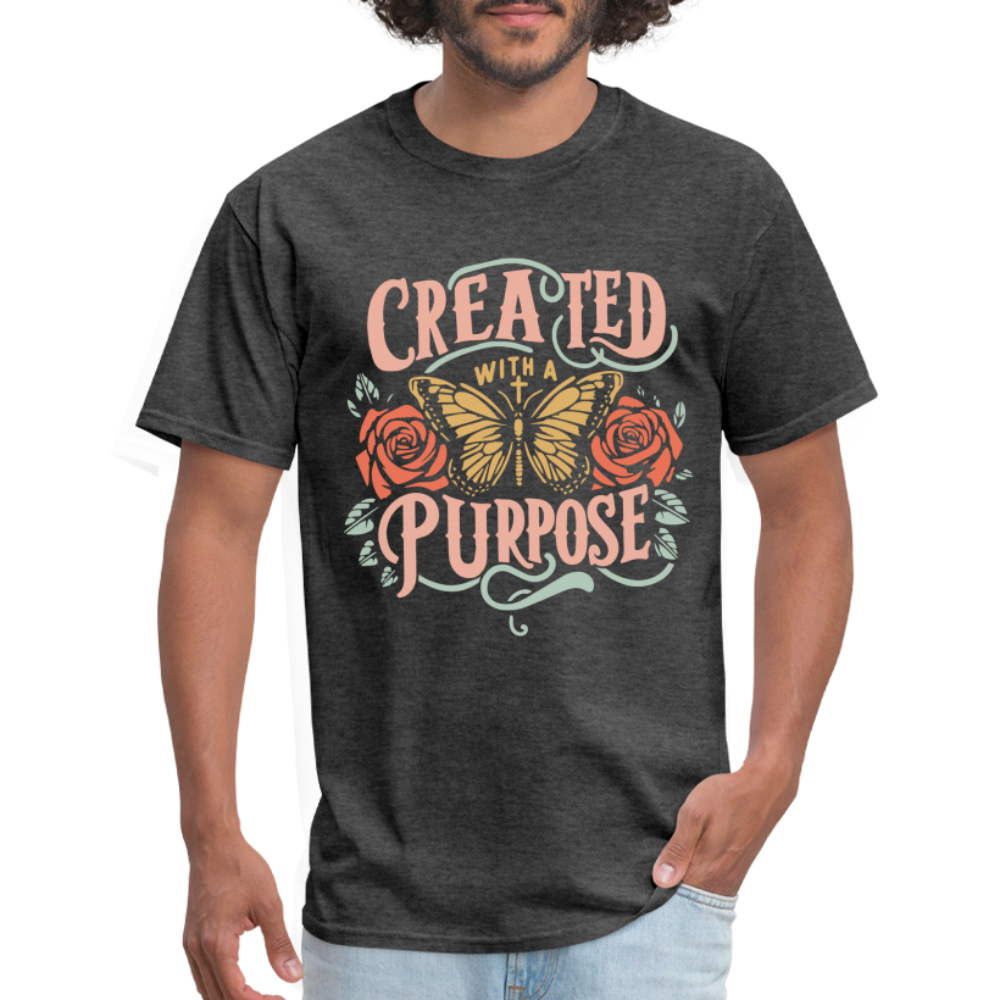 Created with a Purpose T-Shirt - heather black