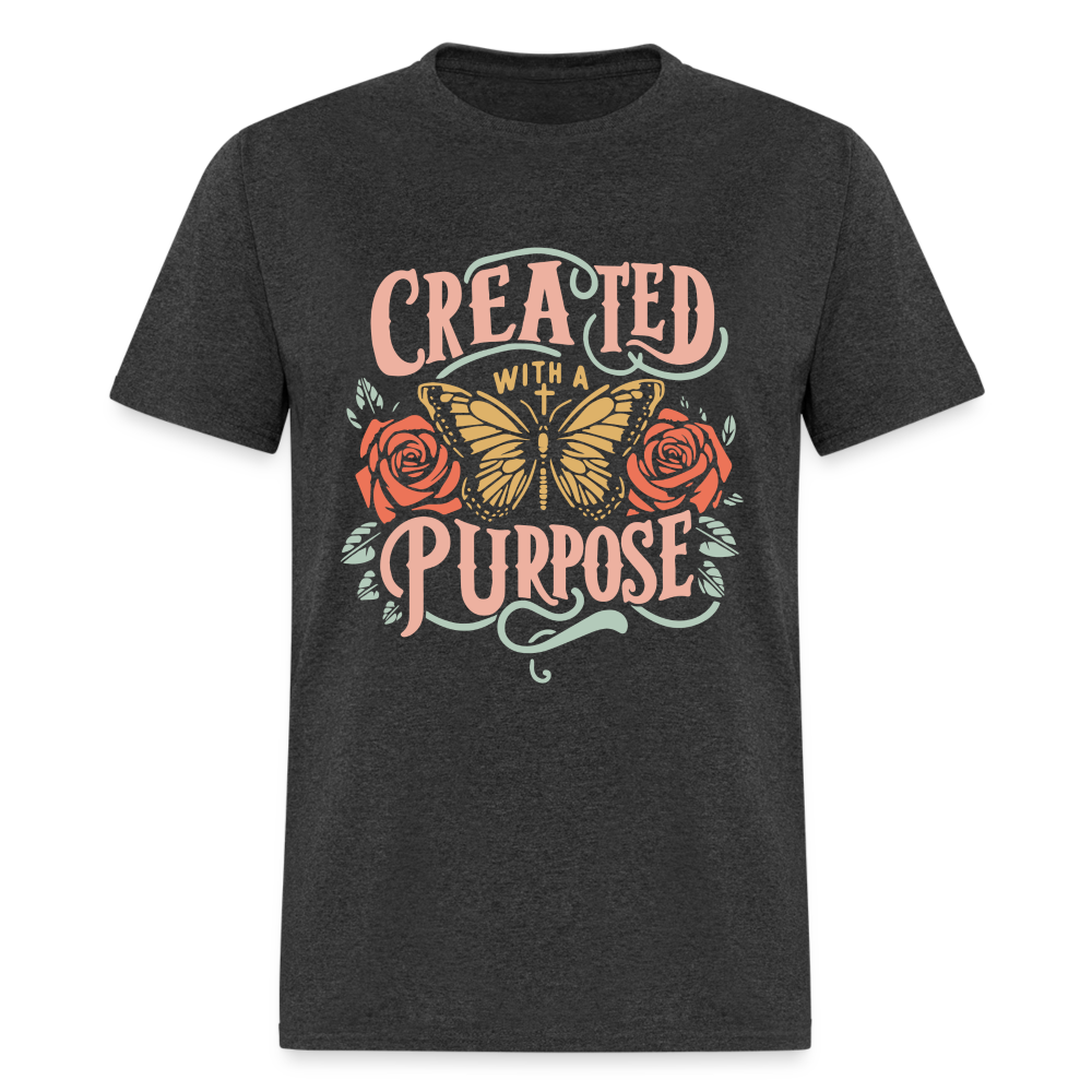 Created with a Purpose T-Shirt - heather black