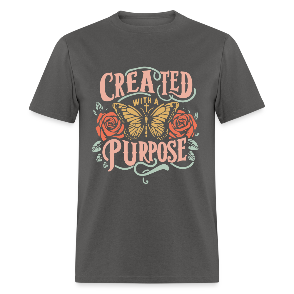 Created with a Purpose T-Shirt - charcoal