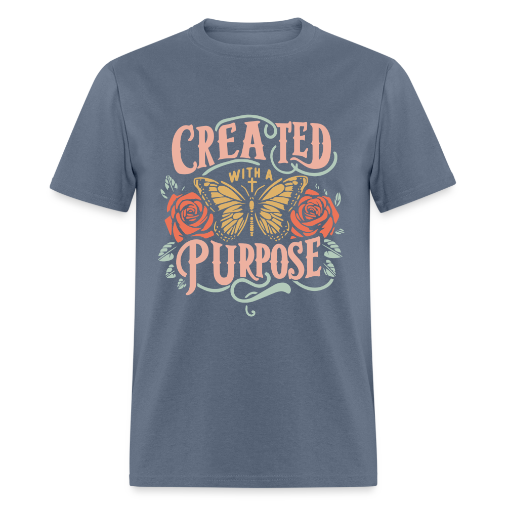 Created with a Purpose T-Shirt - denim