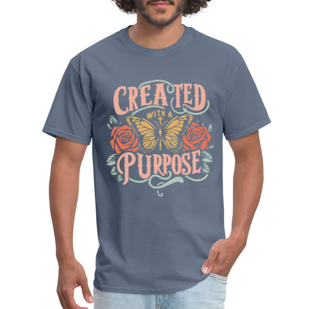 Created with a Purpose T-Shirt - denim