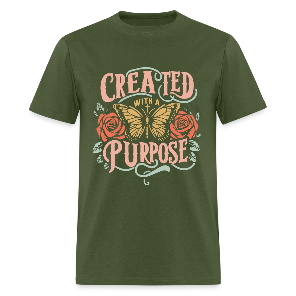 Created with a Purpose T-Shirt - military green