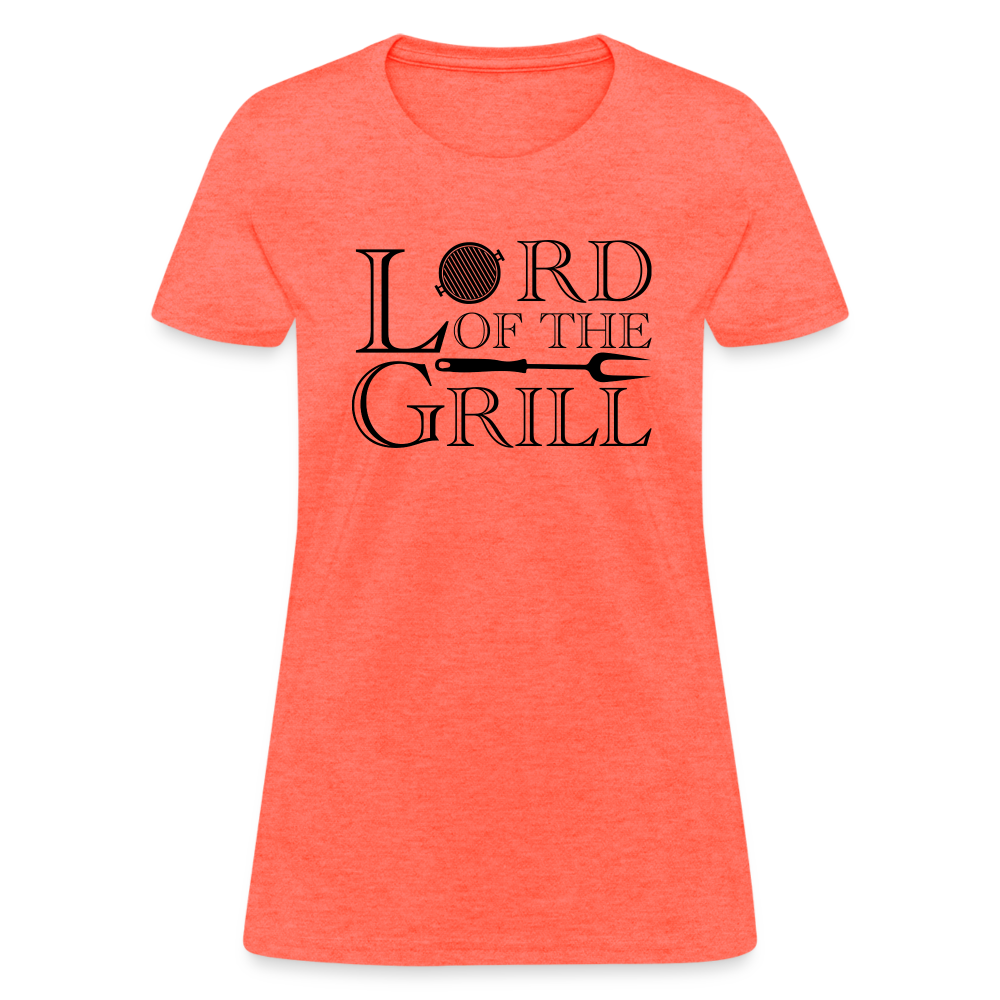 Lord of the Grill Women's T-Shirt - heather coral