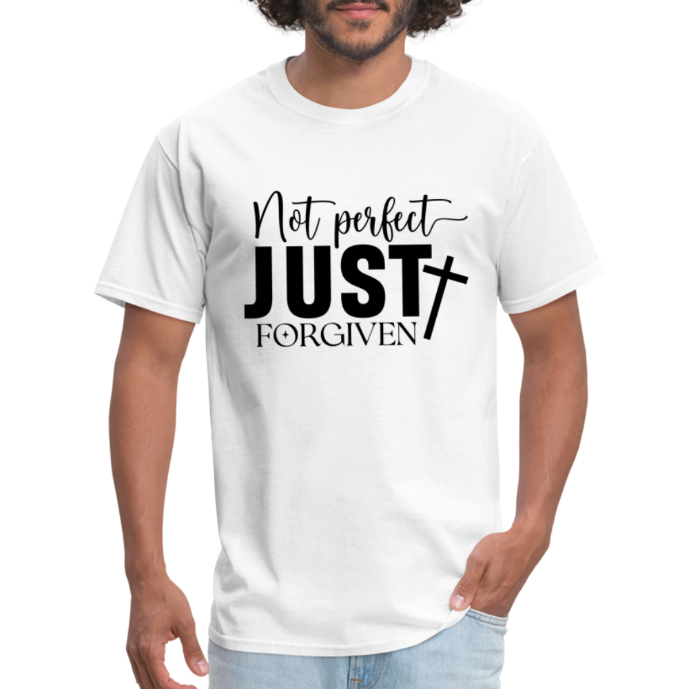 Not Perfect Just Forgiven T-Shirt - white