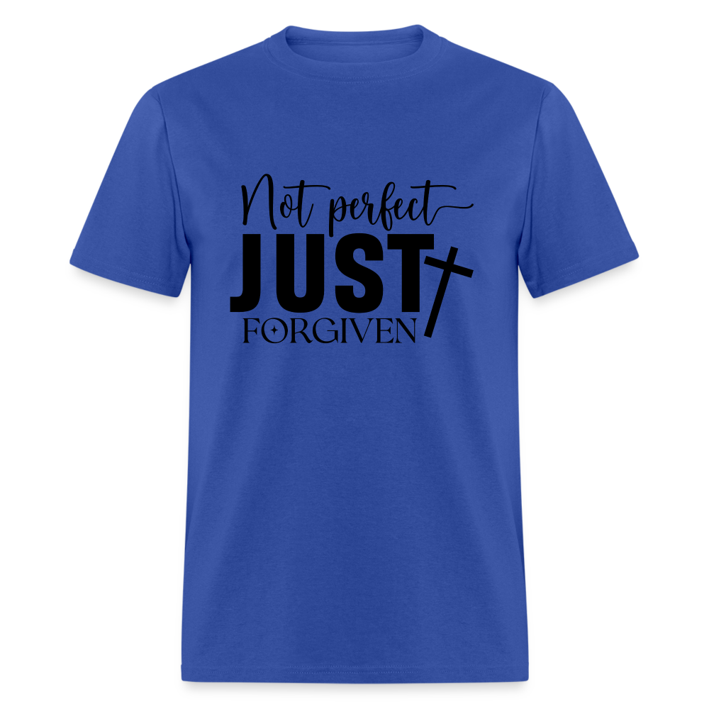 Not Perfect Just Forgiven T-Shirt - royal blue