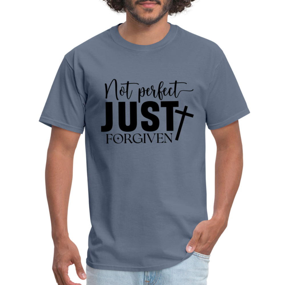 Not Perfect Just Forgiven T-Shirt - denim