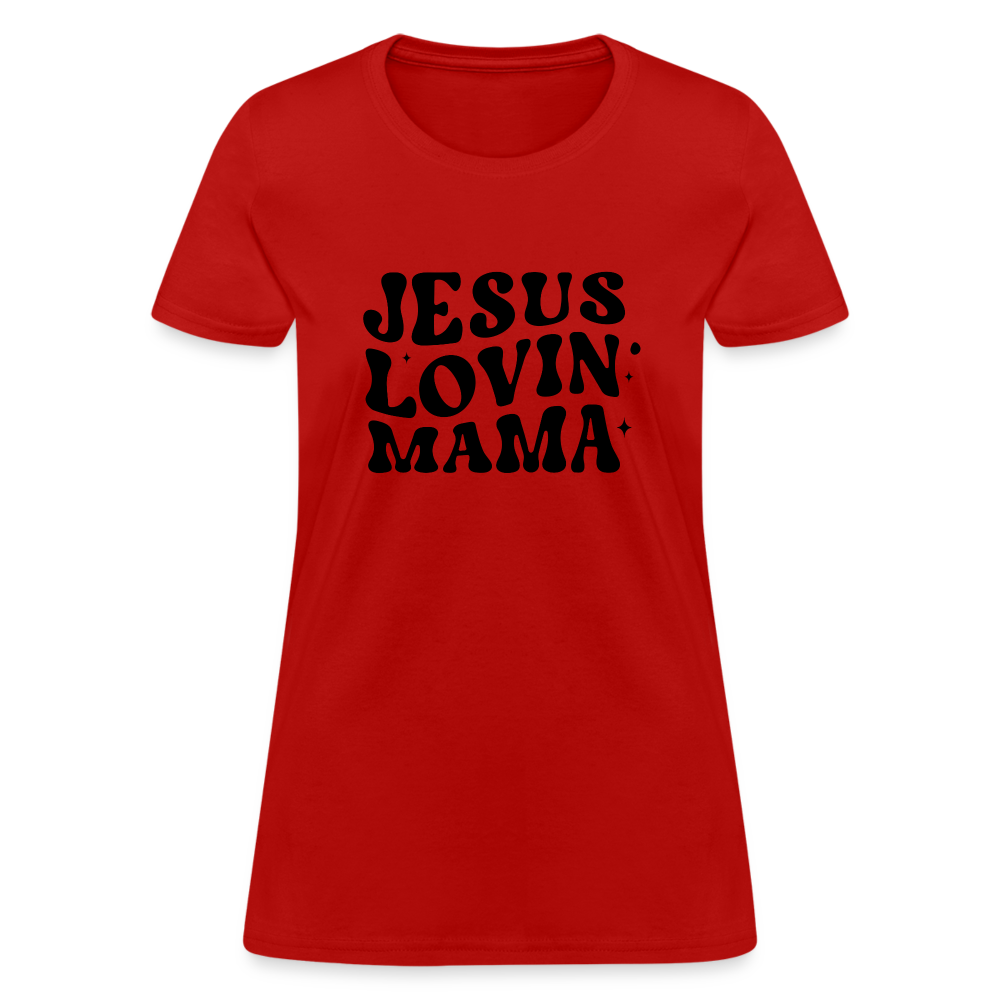 Jesus Lovin Mama Women's T-Shirt - red