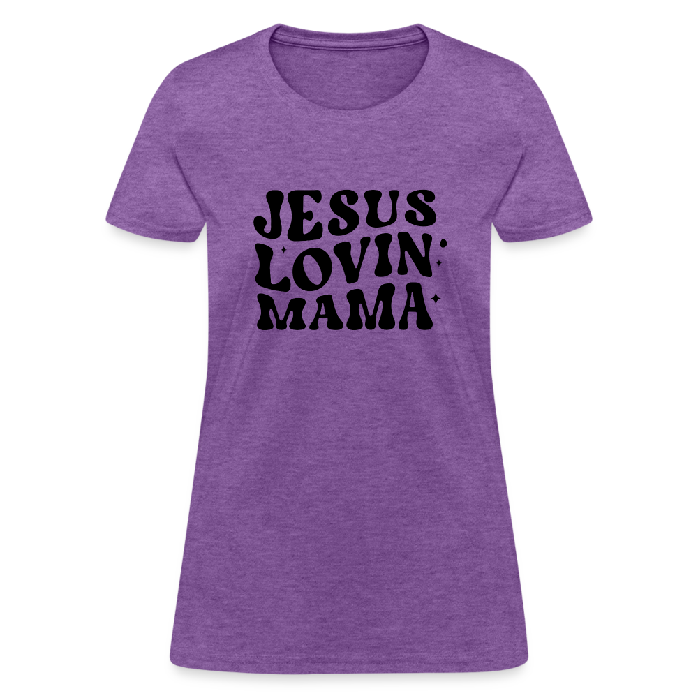 Jesus Lovin Mama Women's T-Shirt - purple heather