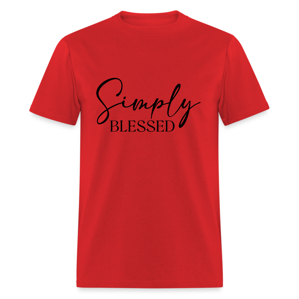 Simply Blessed T-Shirt - red