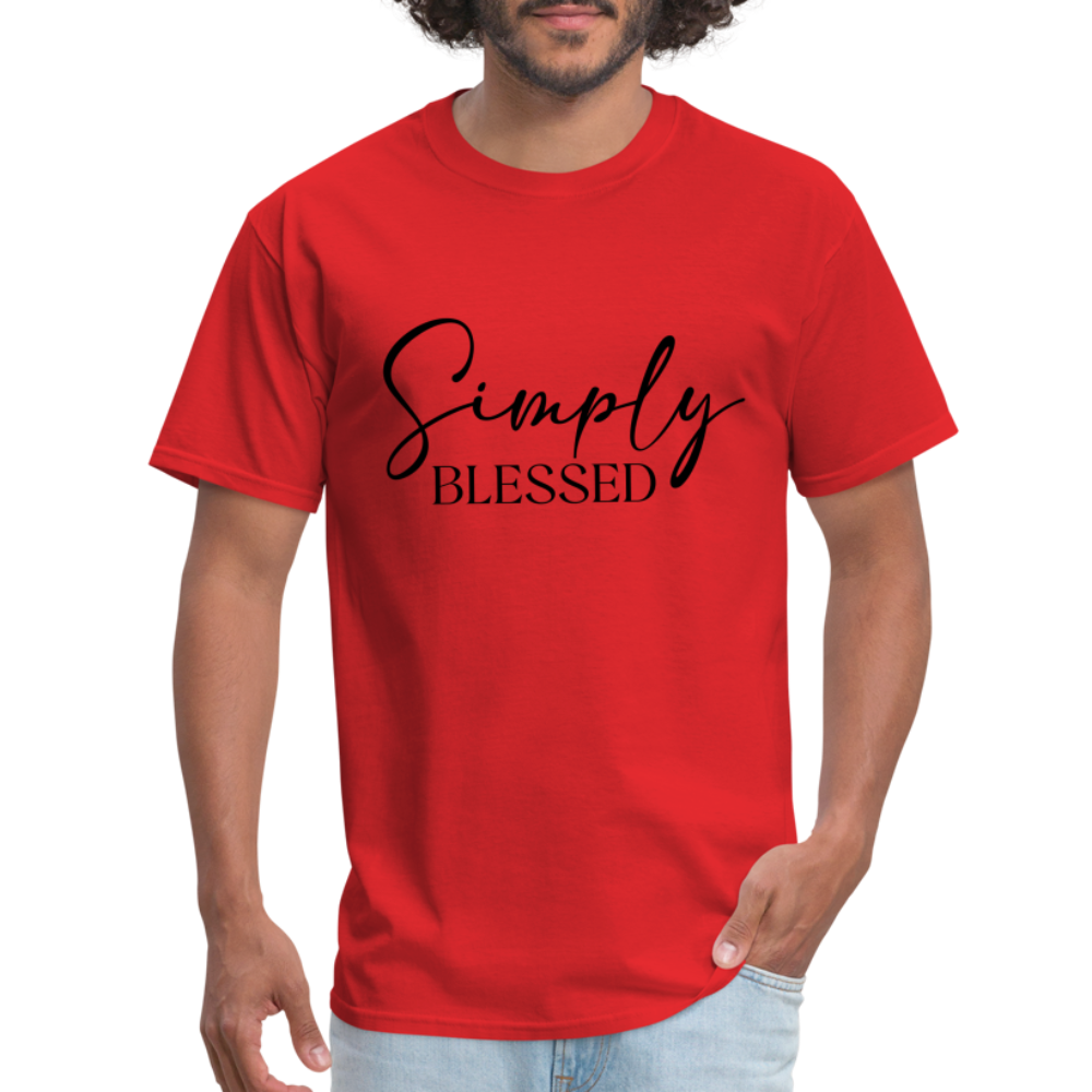 Simply Blessed T-Shirt - red