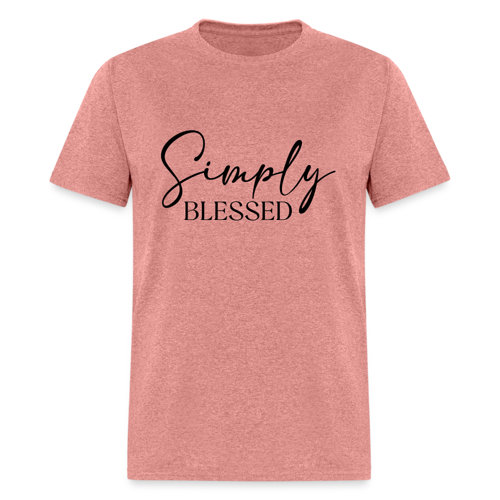 Simply Blessed T-Shirt - heather mauve