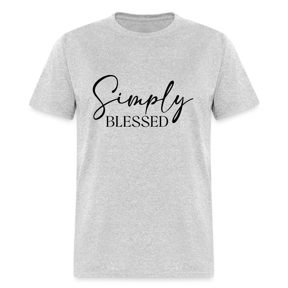 Simply Blessed T-Shirt - heather gray