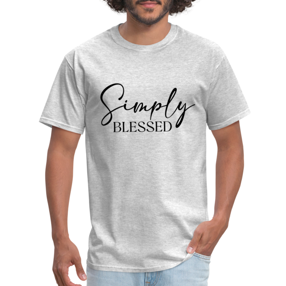 Simply Blessed T-Shirt - heather gray