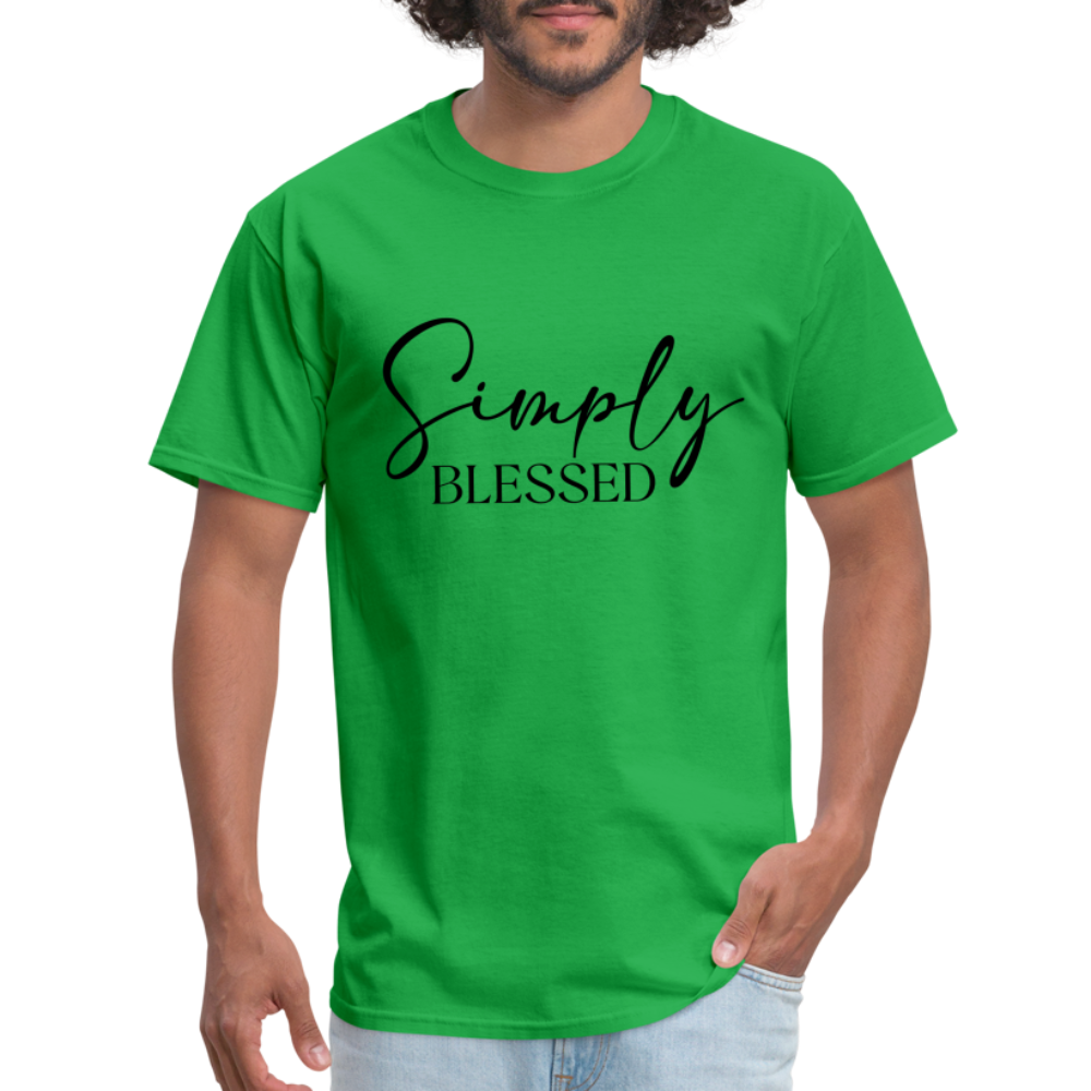 Simply Blessed T-Shirt - bright green